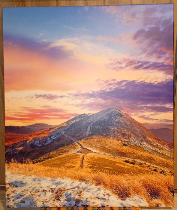 Bieszczady OBRAZ Polskie góry CANVAS 120x100 cm