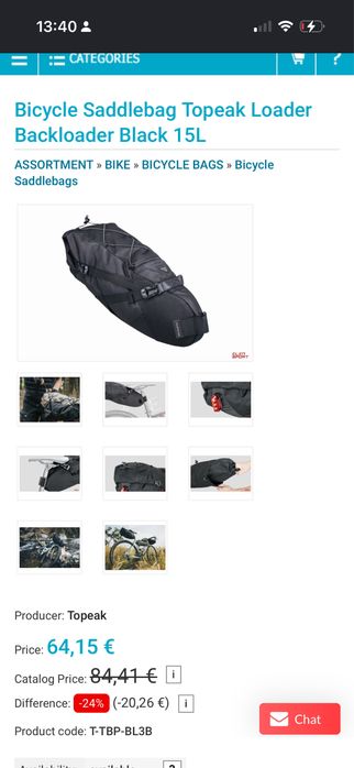 Torba podsiodłowa Topeak Loader Backloader Black 15L