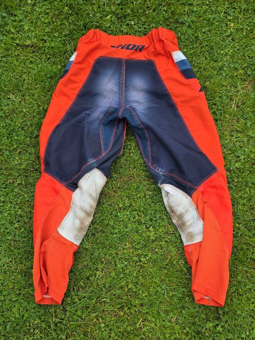 Strój motocross bluza spodnie mx THOR PULSE RACER dziecięcy r. 28 / XL