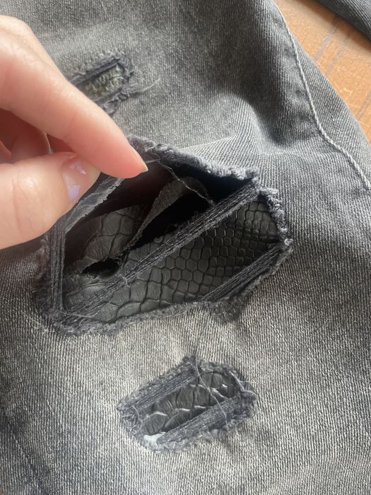 Zara spodnie z przetarciami męskie