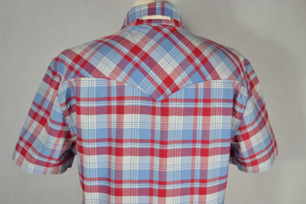 LEVIS Koszula Męska Krótki Rękaw M Bawełna 100% Super Stan Oryginalna