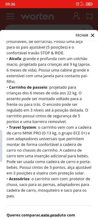 Carrinho de bebe Kinderkraft