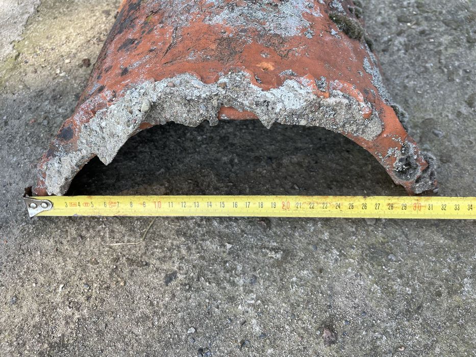 Stare mazurskie ceramiczne gąsiory dachowe 30 sztuk