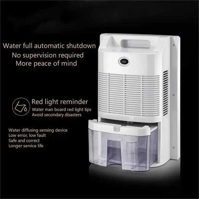 Desumidificador e purificador de ar 2 em 1controle remoto, temporização, tubo de água externo