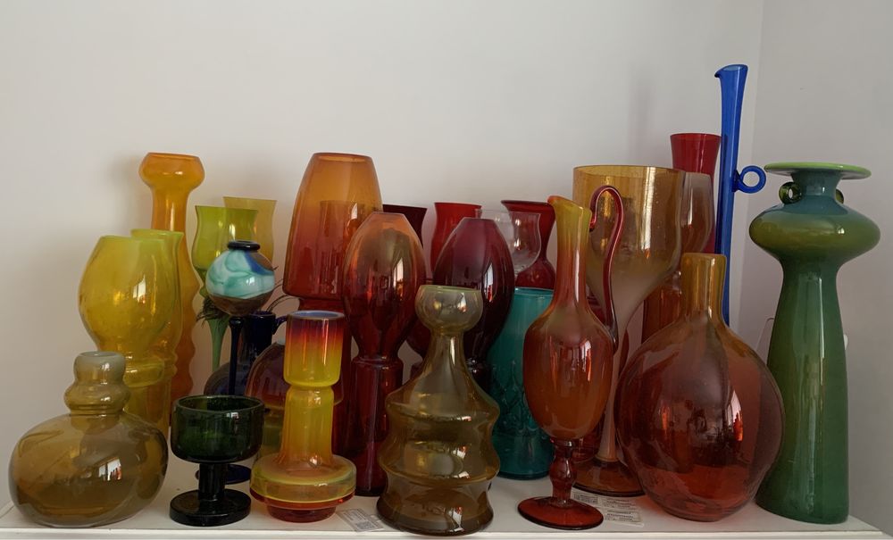Szkło kolorowe SKUP, wazon, flakon, figurki, porcelana, kieliszki,