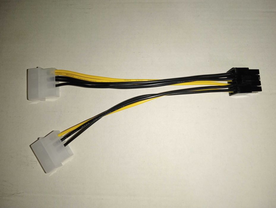 8pin - 2 Molex  перехідник живлення відеокарт