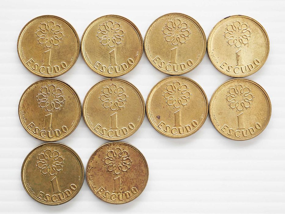 Lote de 10 Moedas 1 Escudo 1996