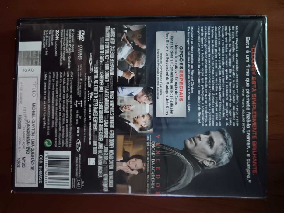 filme dvd original - michael clayton