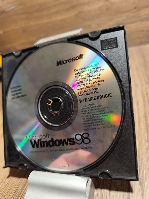 Płyta instalacyjna systemu Windows 98