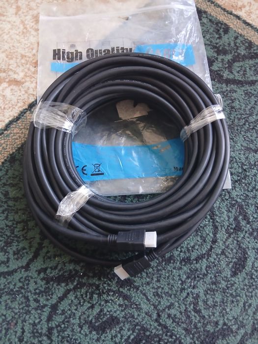 Кабель Кабель HDMI 1.4, вилка HDMI з обох сторін, довжина 20м, чорний (CG511-100-PB) VCOM