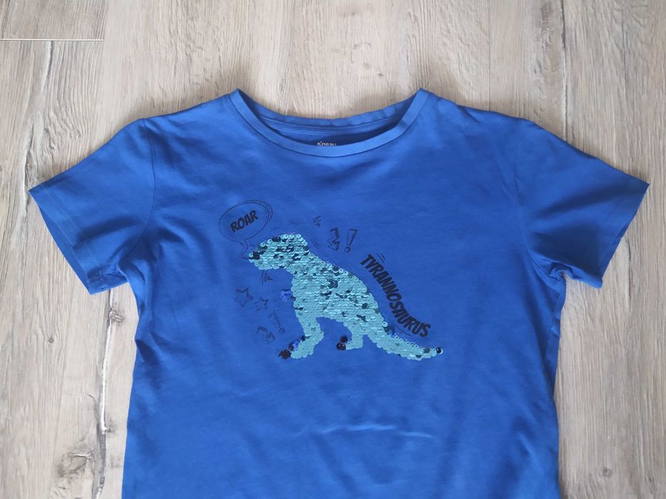 T-shirt koszulka Sinsay z cekinami chłopięca r. 140 9-10 lat