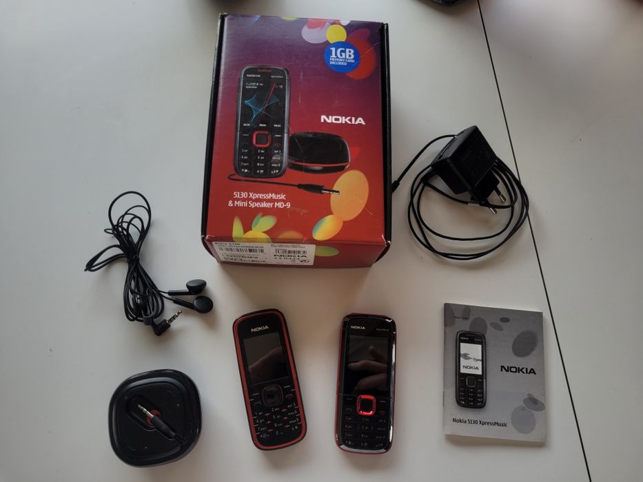 Muzyczny zestaw 2 x NOKIA 5130 + 5030c + Mini Speaker MD-9
