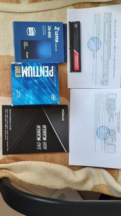 Компьютер Системный блок Pentium G5400 МП AsRock H310CM-HDV SSD 128gb