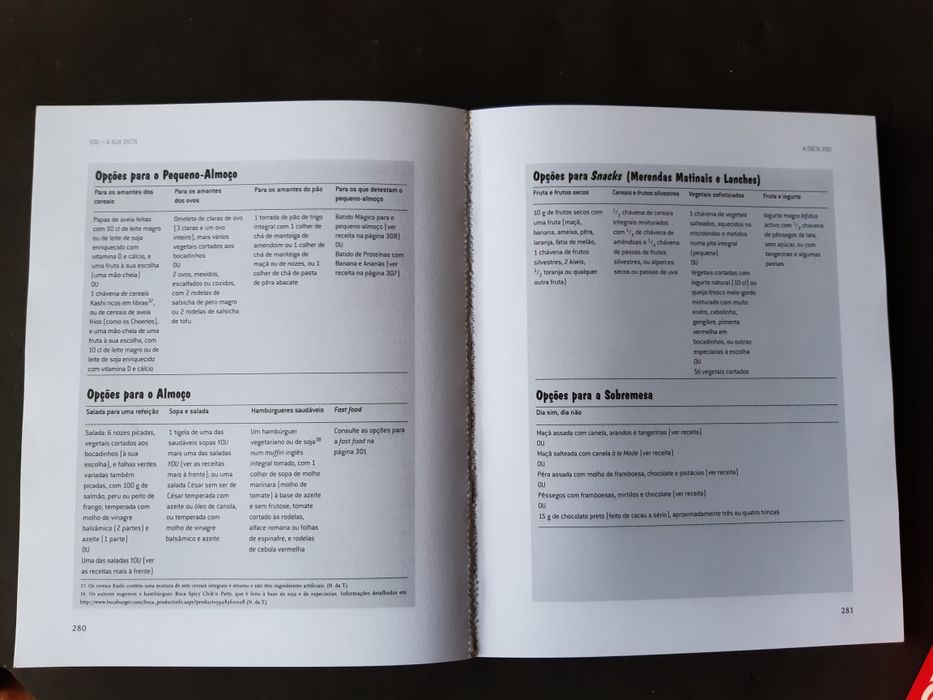 Livro You a sua dieta