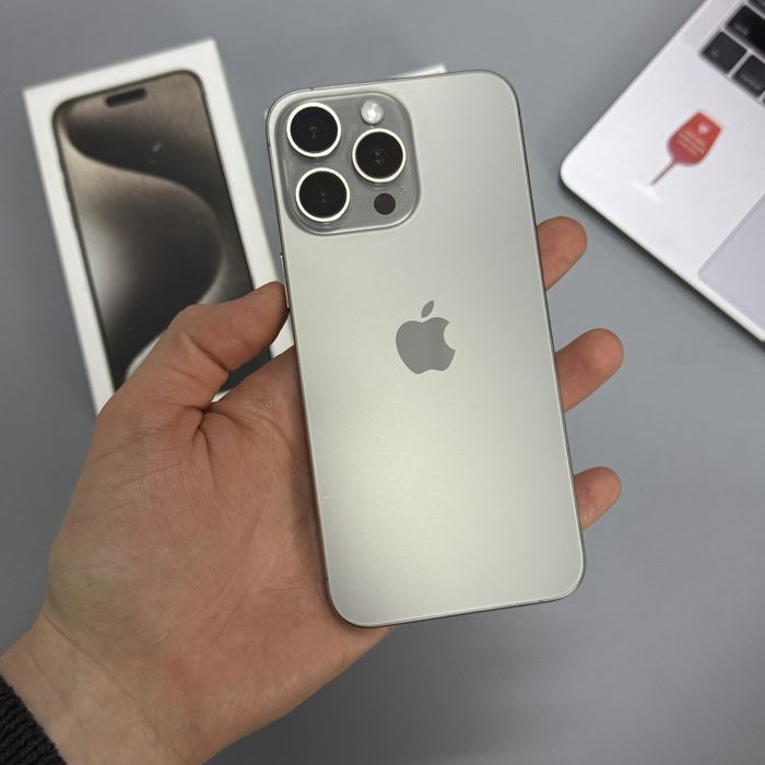 Продам iPhone 15 Pro Max 256 GB Natural Titanium NeverLock фіз. сім EU