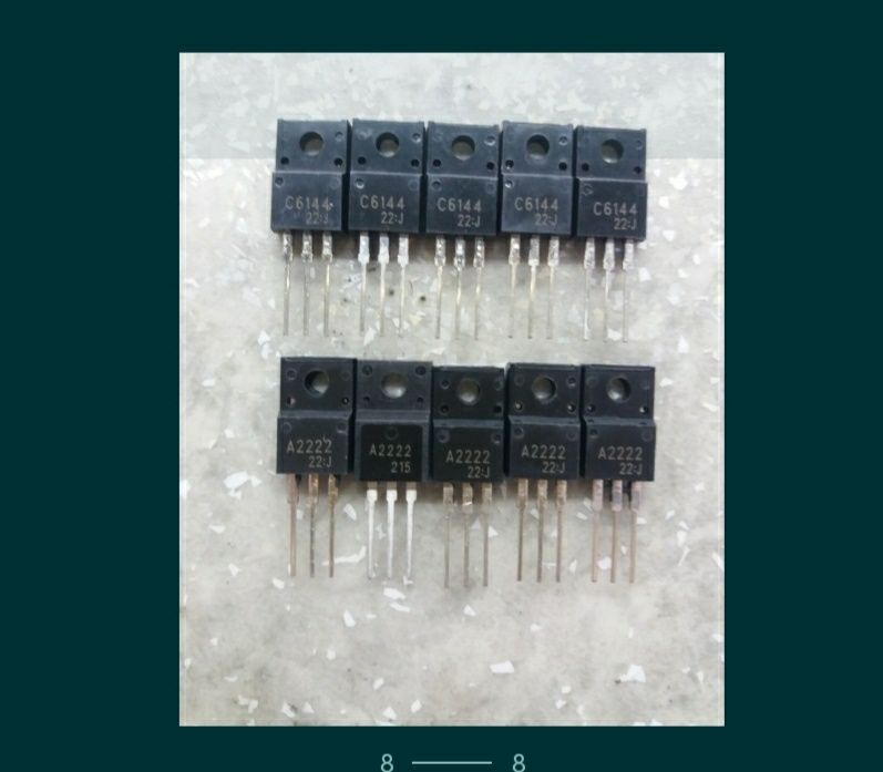 Транзистори A2222+C6144+E09A7418A  комплект