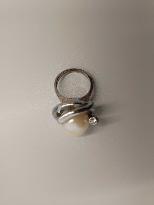 Conjunto de 3 anéis de prata e brilhantes - Novos