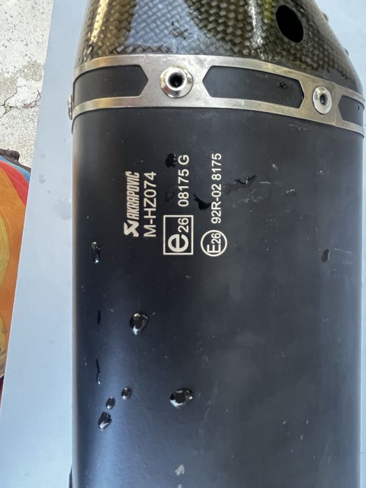 Sistema de escape COMPLETO em TITÂNIO Mt-125 Akrapovič ORIGINAL