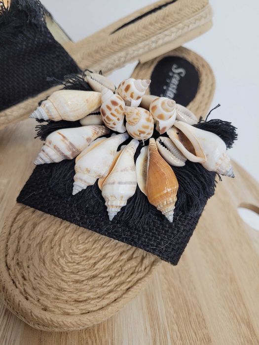NOWE Klapki sandały damskie rozm 35-41 espadryle czarne