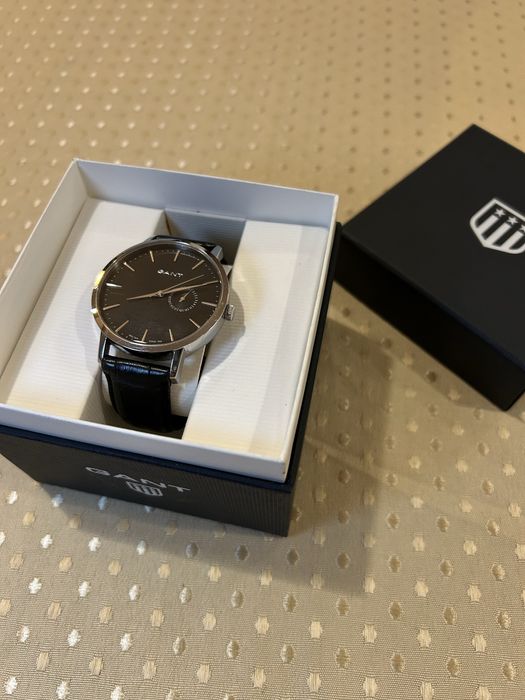 Relogio classico preto Gant