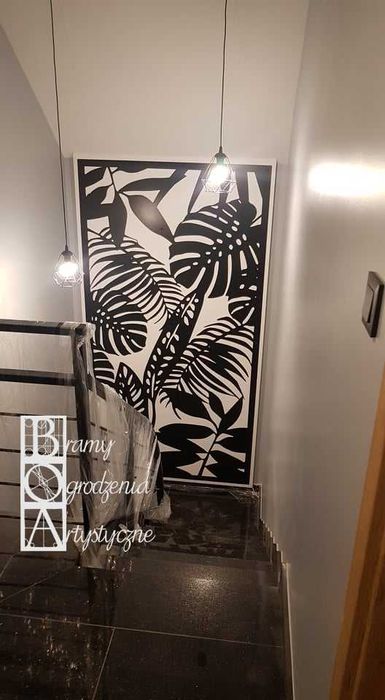 Balustrada wycinana, barierka ażurowa, laserowa z blachy panel stal