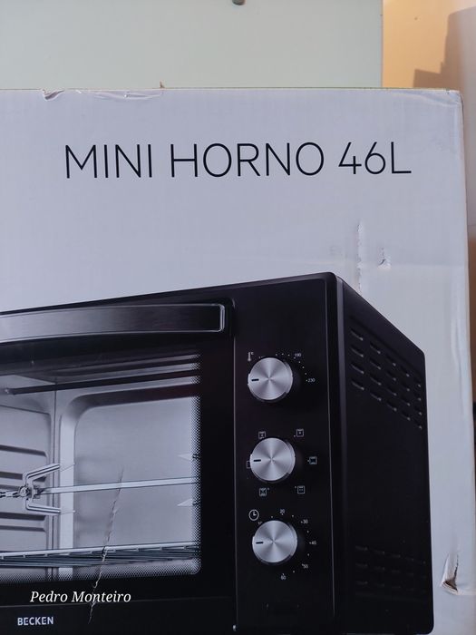 Mini Forno Becken 46 Litros Novo Selado com 6 anos de garantia