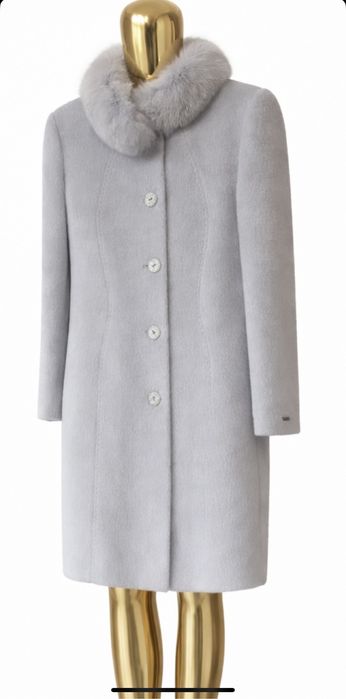 Plaszcz alpaka i welna dziewicza