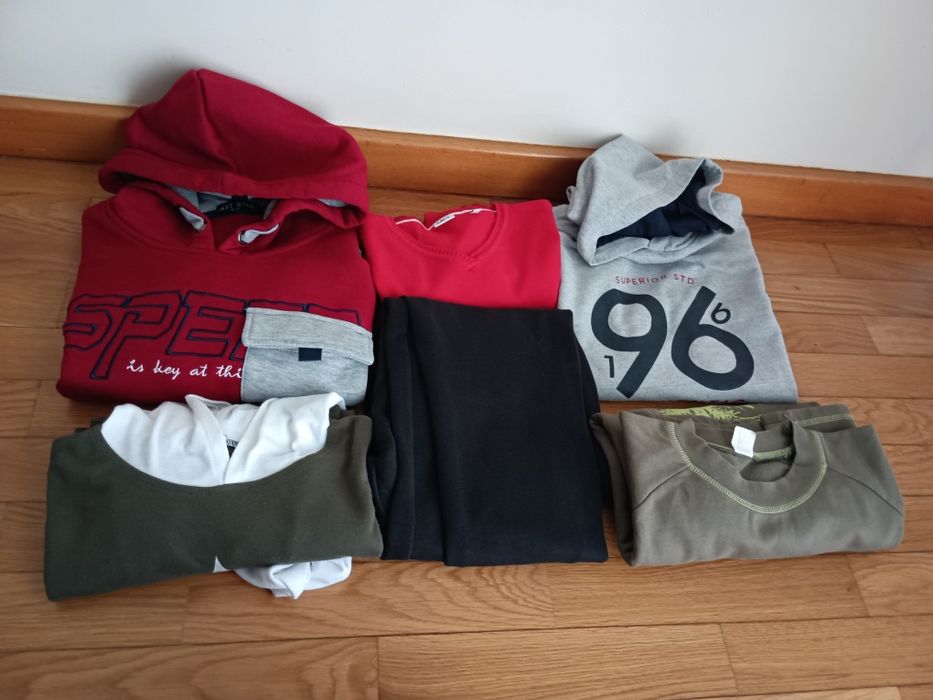 Lote de 6 peças menino de inverno 13-14 anos