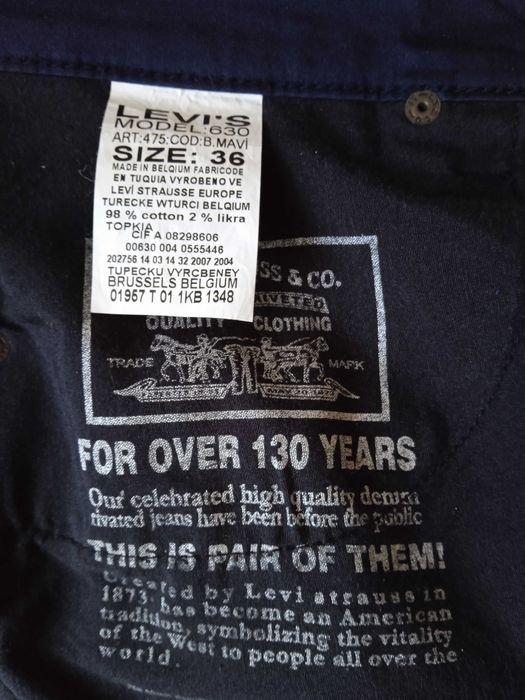 Джинси чоловічі Levis в поясі 47 см