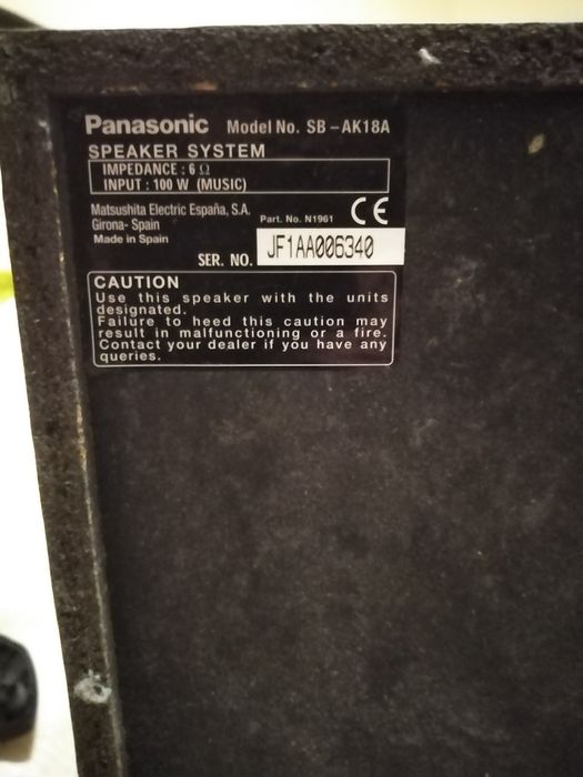 Panasonic SA-AK18 com comando..