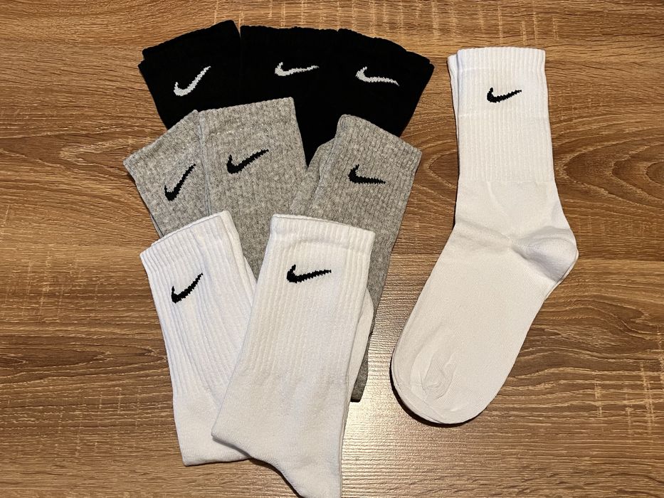 Skarpetki nike 9 par długie skarpety nike sport siłownia