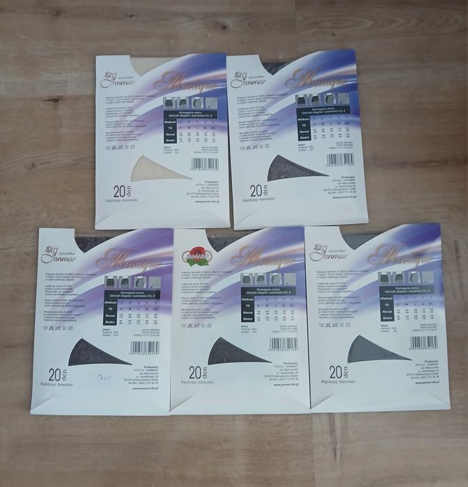 Rajstopy  laycra 20 DEN roz. XL-4  (5par)  )18A)