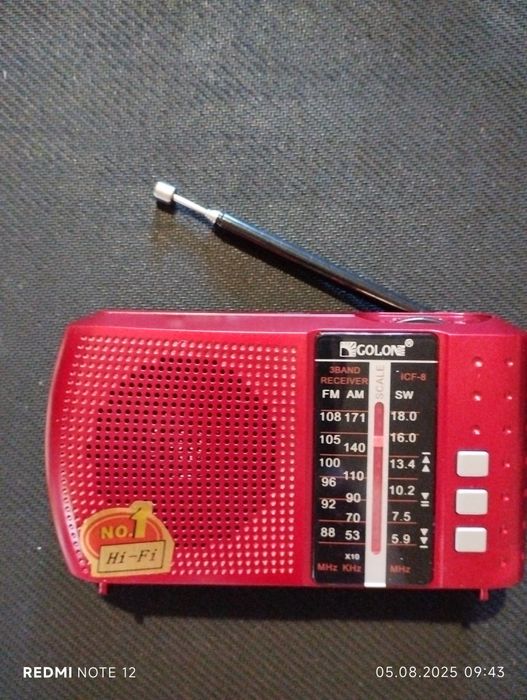 Радиоприёмник FM,AM,корот волн.Новый.Читайте описание обьявл.