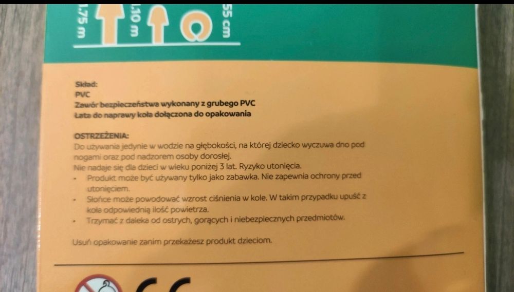 Koło do pływania dmuchane dla dzieci jednorożec