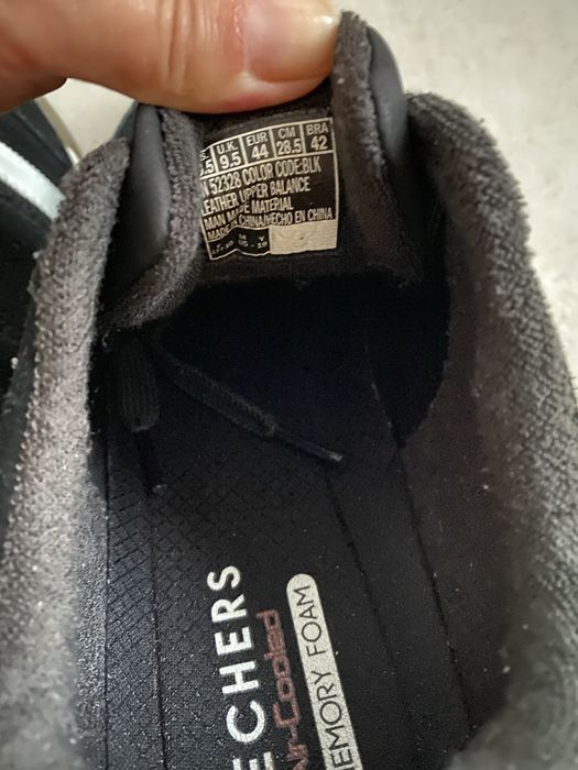 Skechers 44 Air Cooled Memory Foam zamszowe buty meskie skóra naturaln