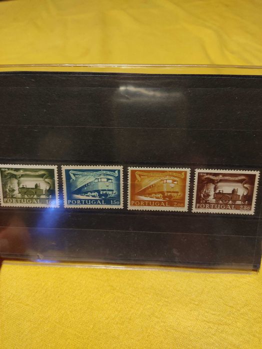 Selos Centenário dos caminhos de ferro em Portugal