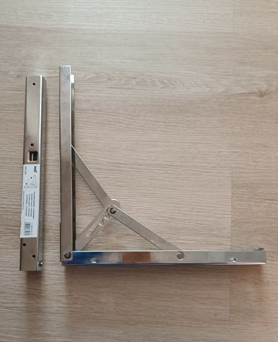 Suporte de prateleira dobrável de aço inoxidável 2 peças