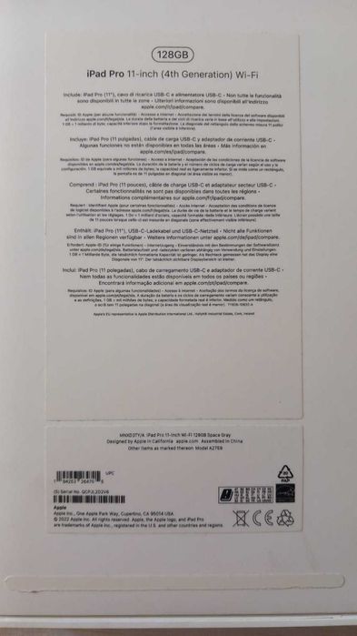 iPad Pro 11'' 128GB + Apple Pencil + Capa