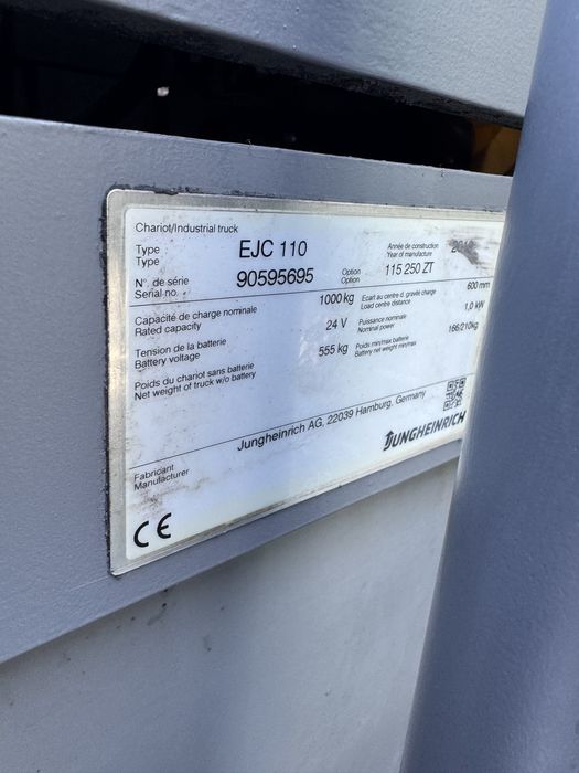 Електричний штабелер Jungheinrich EJC 110 2019