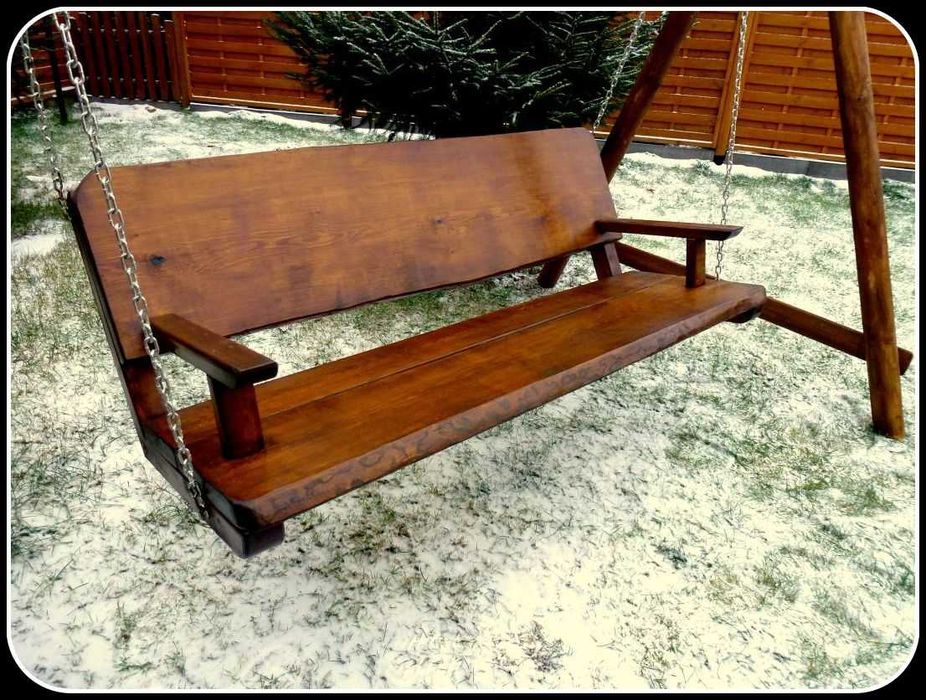 Meble ogrodowe,drewniane ,ławka ,stół ,huśtawka