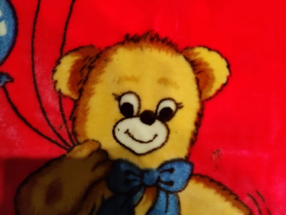 Теплий плед з медведиком