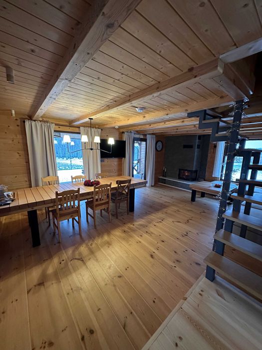 Brzozowa Polanka- Domek nr 2. Kominek. Jacuzzi. Sauna. 10 osób.