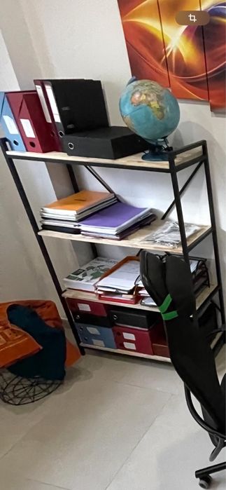 Estante estrutura metal preto