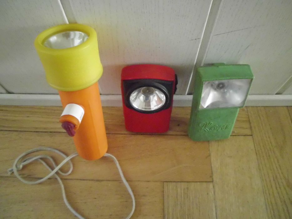 Latarki PRL - DDR i inne - mini kolekcja szt.9