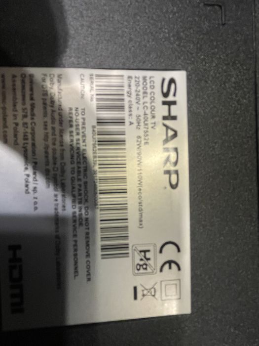 Телевізор Sharp 42 smart tv