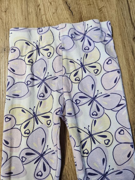 Leginsy prążkowane w motyle Little Kids 116