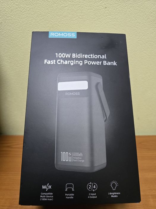 Продам  Power Bank Romoss 60000mAh PMT60 100W Black
