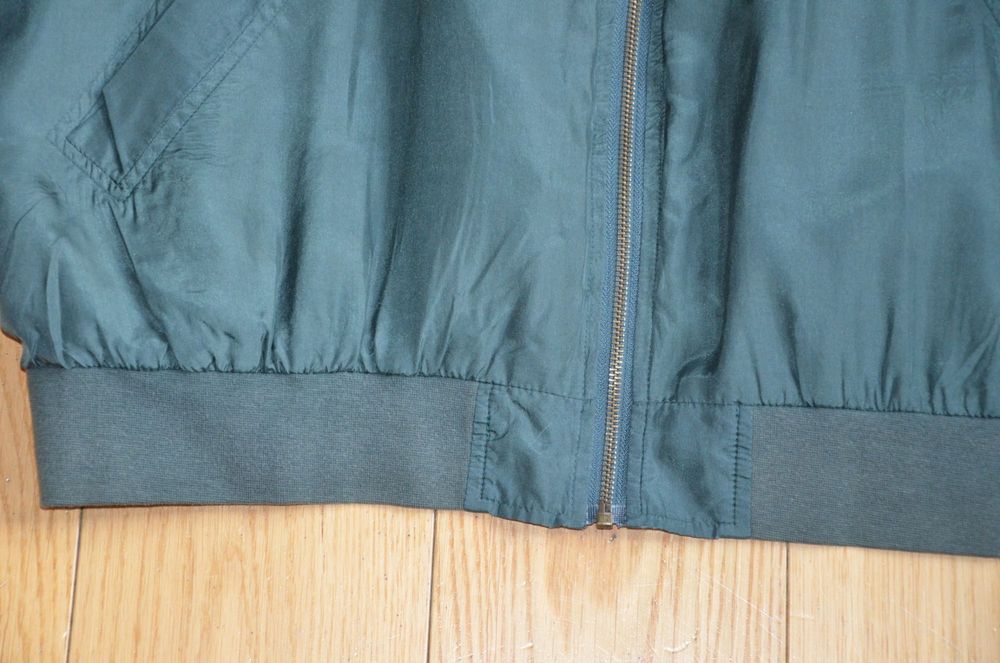kurtka 100% jedwab silk zielona r. xl/xxl /45/50 bamberka