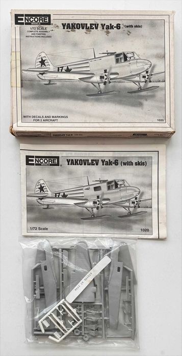 Encore models_Yakovlev Yak-6. ESc.1:72.  Completo e como novo.