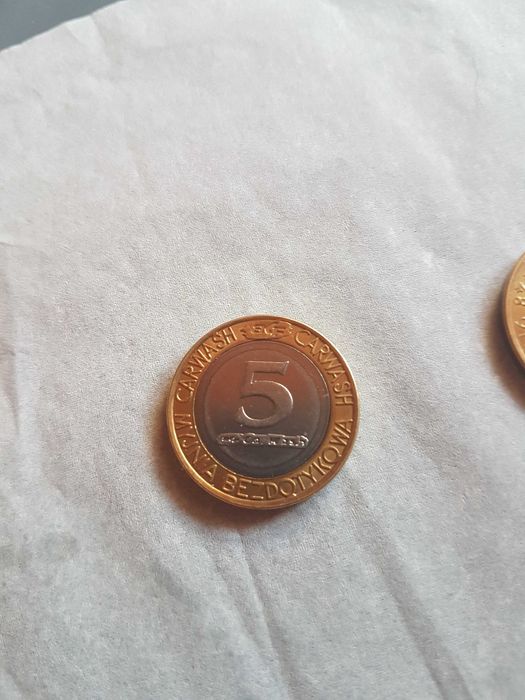 Żeton 5 zł do myjni BKF 2 szt.